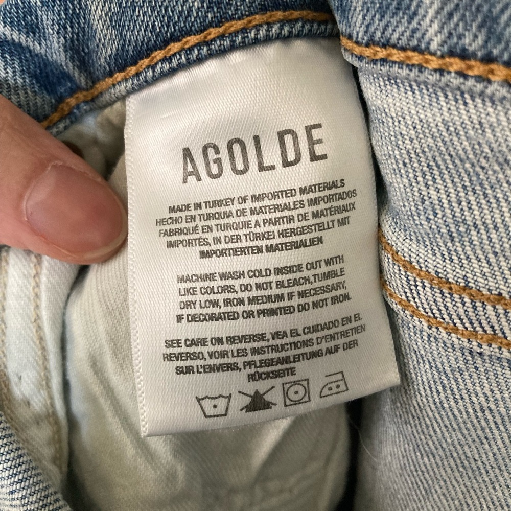 Agolde High Rise Cropped Jeans - Picture 3 of 6